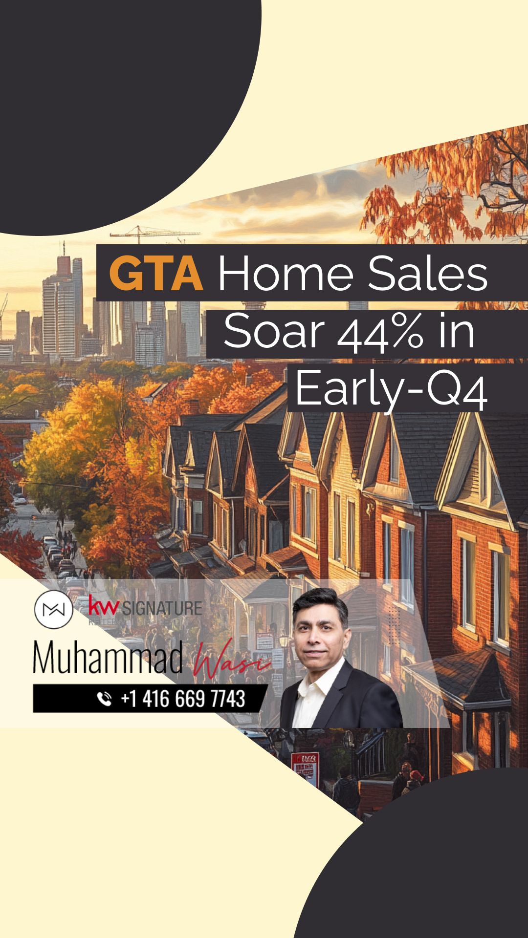 GTA Home Sales Soar 44% in Early-Q4
