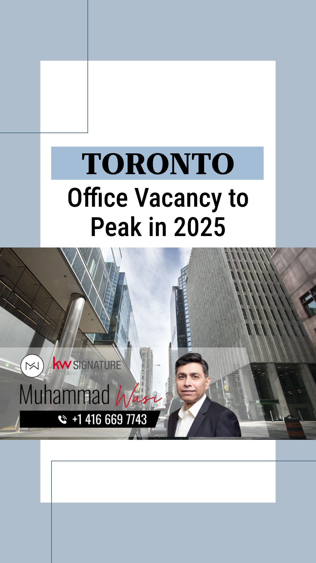 Toronto Office Vacancy Hits 18.6%, Peaking in 2025
