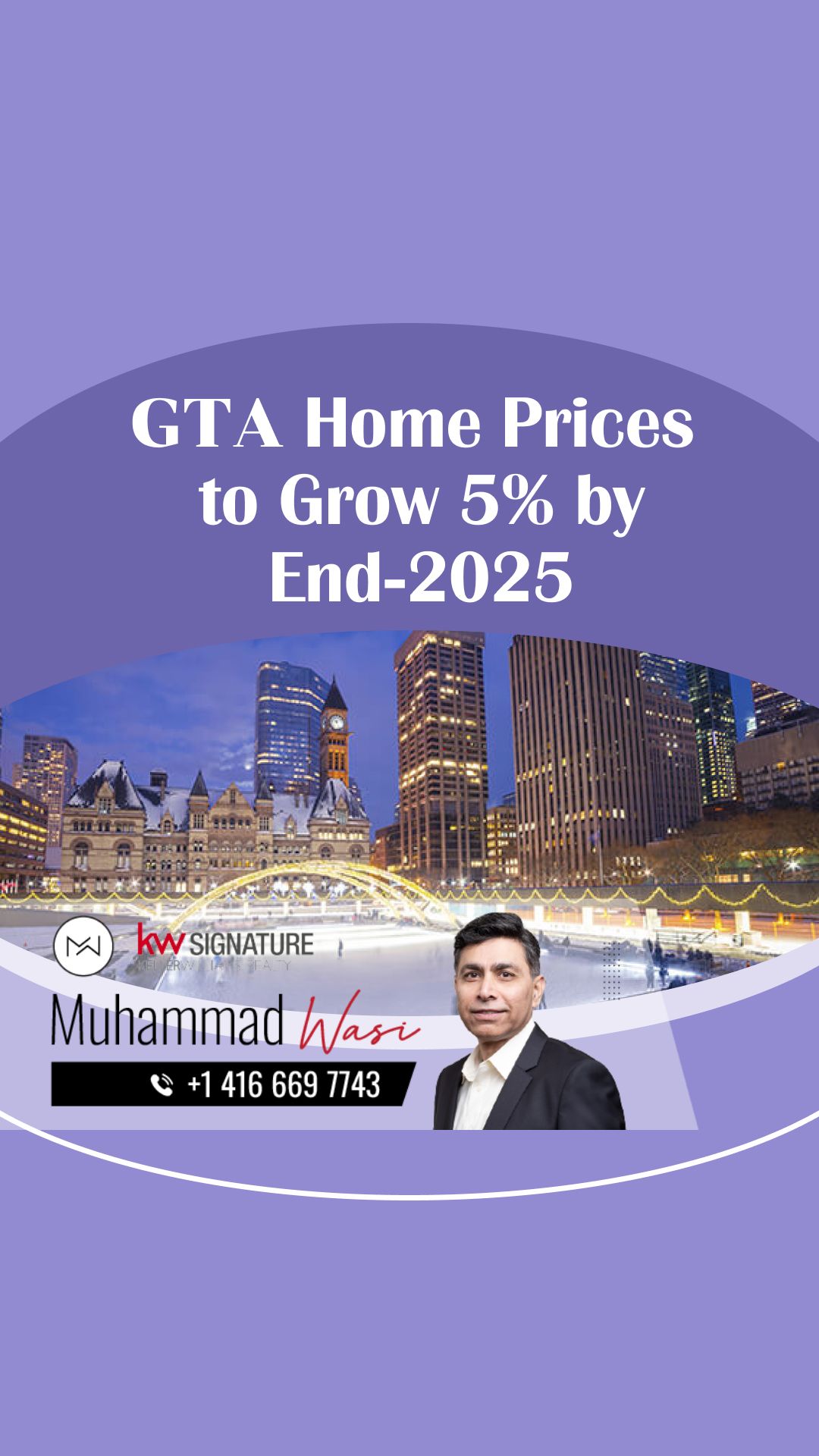 GTA Home Prices to Grow 5% by End-2025