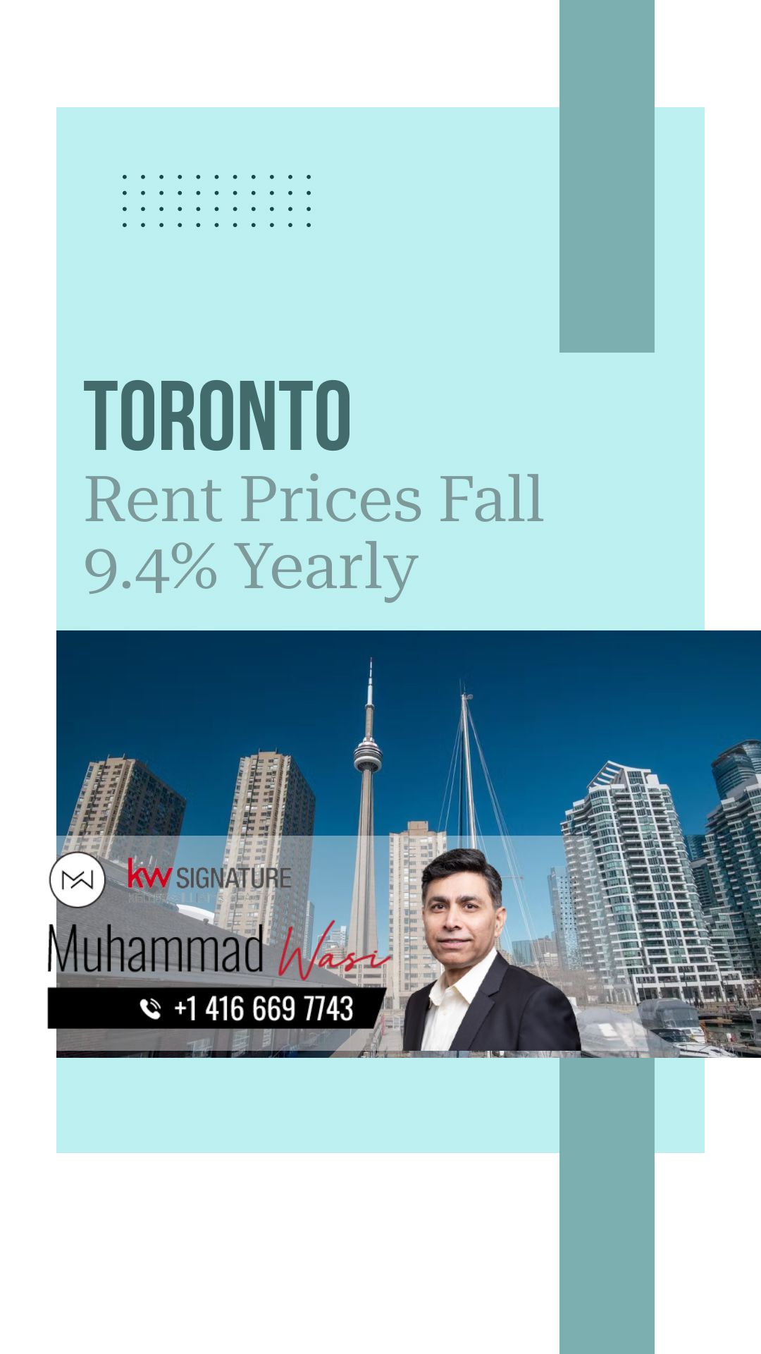 Mid-Q4: Toronto Rent Prices Fall 9.4% Yearly